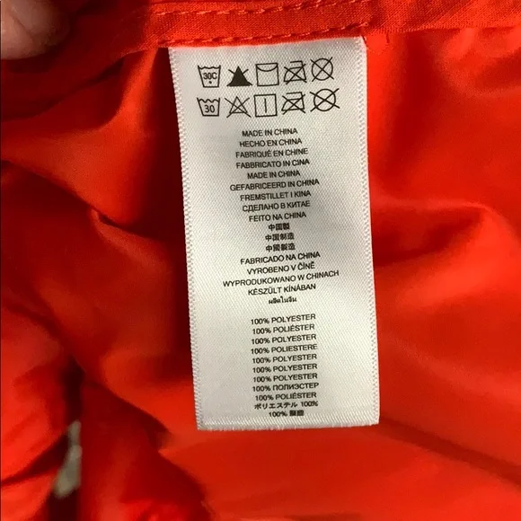 New Michael Kors Hooded Orange anorak‎ rain coat